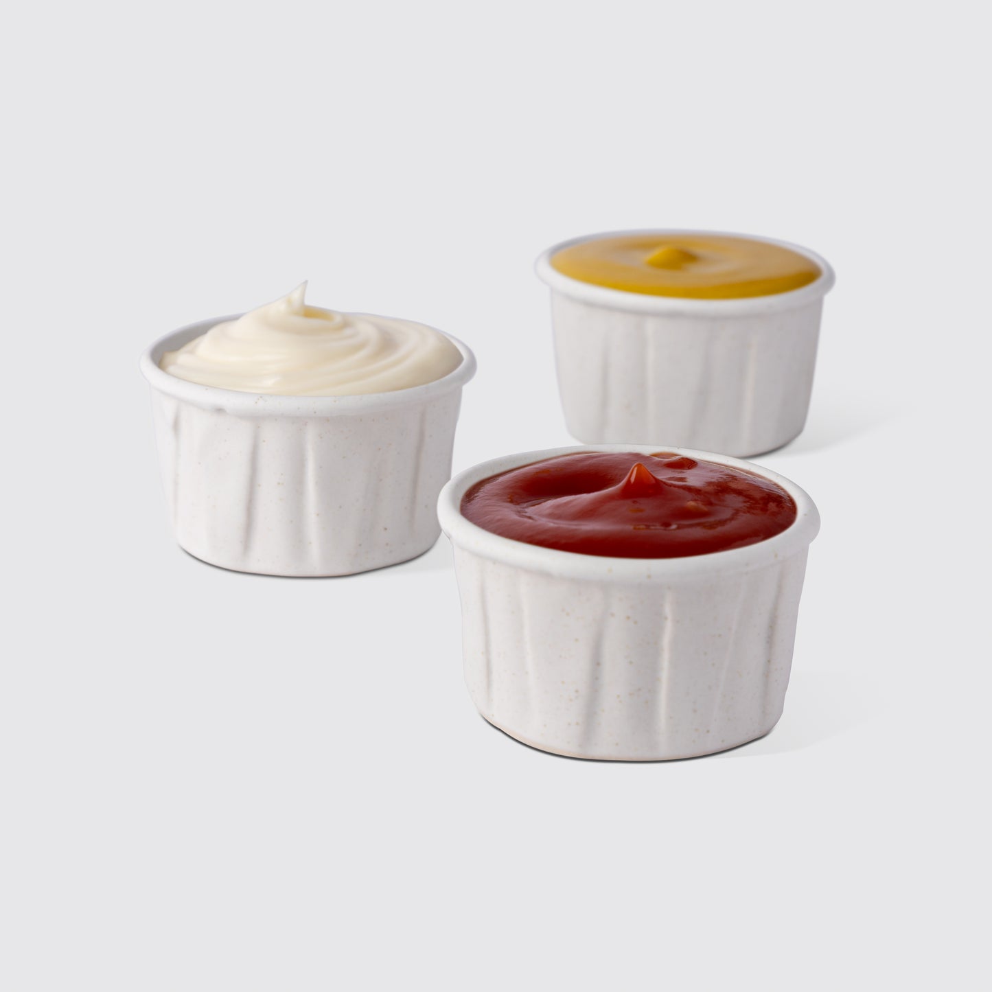 Large Ceramic Sauce Pot (Set of 3)