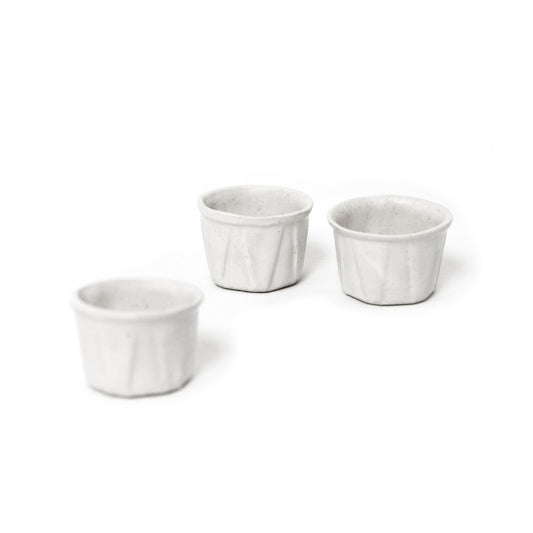 Set of 3 Ceramic Sauce Pots - Small